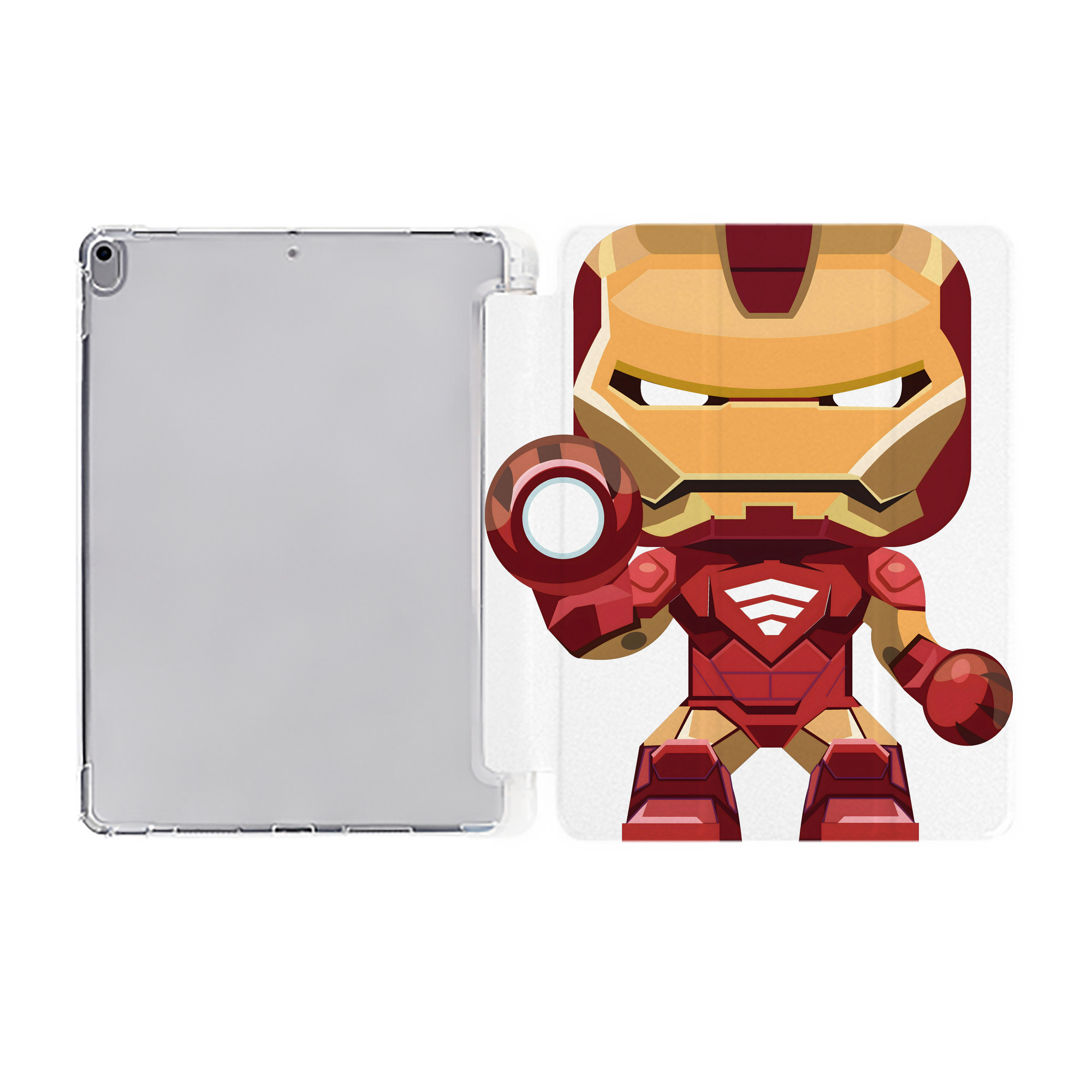 （画像用） アベンジャーズ The Avengers IPad ケース ペン収納付き 三つ折りスタンド PUレザー×シリコン 対応機種9.5/10.5/10.9インチ